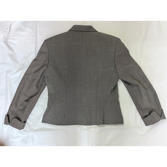 Vintage SALVATORE FERRAGAMO Classic Wool Blazer Jacket Size 14 - Gray - Picture 2 of 14